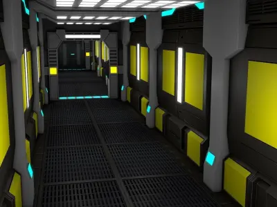 Sci Fi Corridor    3D model