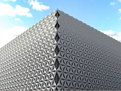 Decorative exterior wall panel 3D model