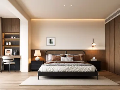 Modern Bedroom 3D Model 3D model