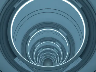 Sci Fi Tunnel  3D model get