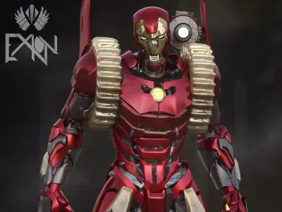 Iron Man MK63 Godbuster Armor 3D model