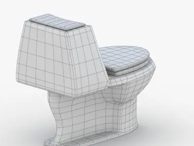 1524 - Toilet Low-poly 3D model