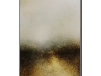 Set of 3 Abstract Paintings in Frames 3D model 121