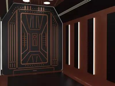 space ship door 3D model