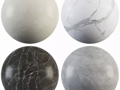 Marble 43 - Statuario-Fox Dark-Beige-Gray Texture