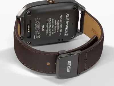 Asus ZenWatch 2 WI501Q smartwatch Low-poly 3D model