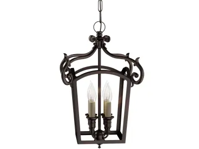 Feiss Luminary 4Lt Chandelier 3D model