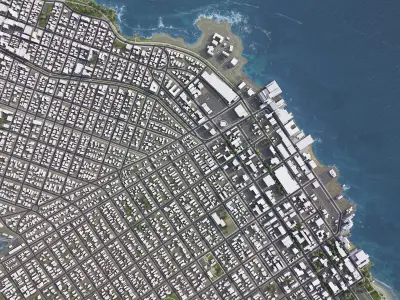 Monterey Low-poly 3D model