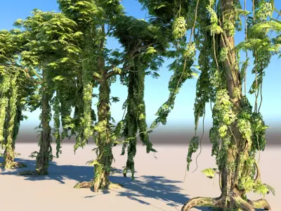  Animated Jungle Tree Pack 10 