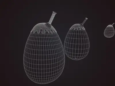 Fantasy and Realistic Grenades Low-poly 3D model