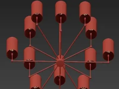 Clarence chandelier 3D model purchase