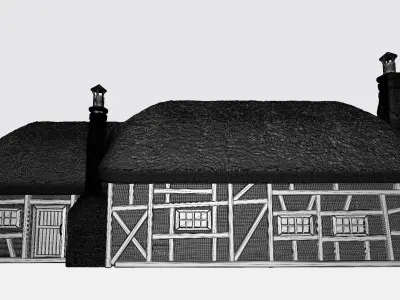 Barn of vikings 3D print model