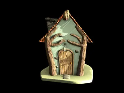 Cartoon House 3D model