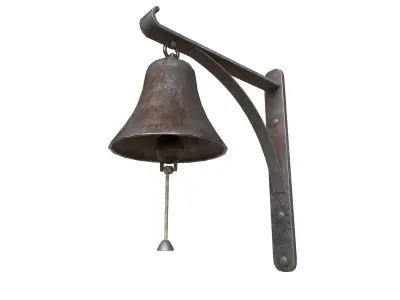 Old retro Bell Low-poly 3D model