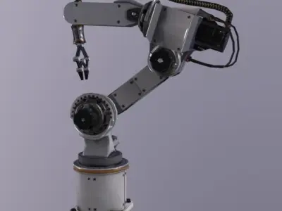 Robotic Arm Low-poly 3D model