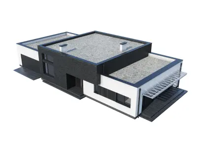Modern house V110 3D model