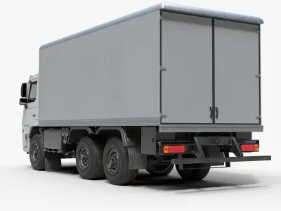 Generic Rigid Truck Low-poly 3D model