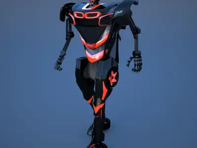 Robot sci-fi 3D model