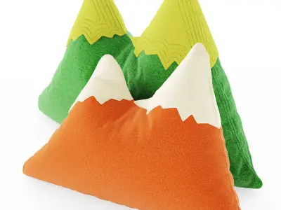 Two decorative pillows Gorushka 3D model