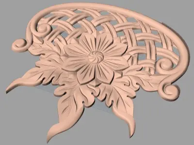 Artcam 3D relief STL models for CNC woodworking E105 3D model