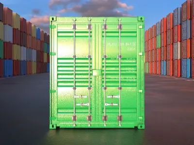40ft Shipping Container - Detailed 3D model