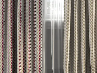 Curtain Set 253 3D model