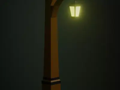 Street light  Low-poly 3D model purchase