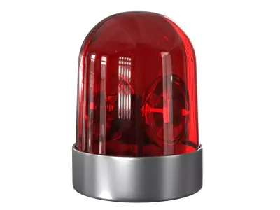 Warning Light PBR 3 Low-poly 3D model