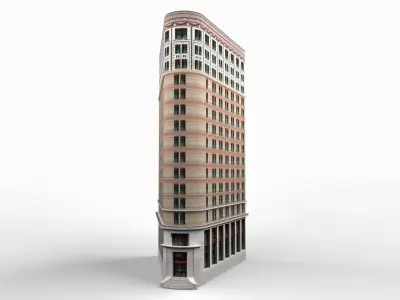 Beaver Building Low-poly 3D model