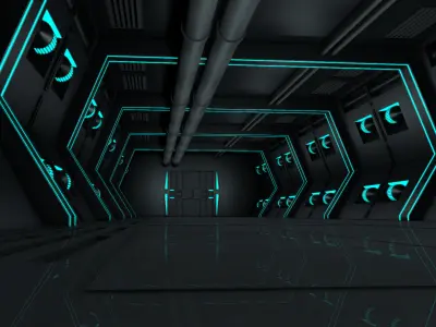 Sci Fi Interior 3D model