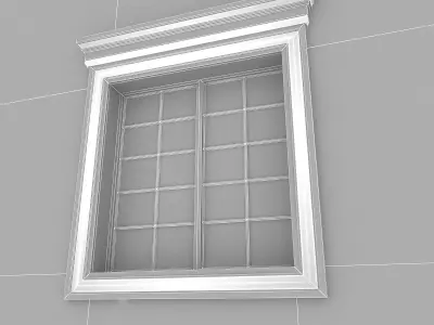 Window Frame 14 Low-poly 3D model