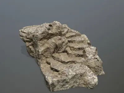 Ladder rock Low-poly 3D model buy