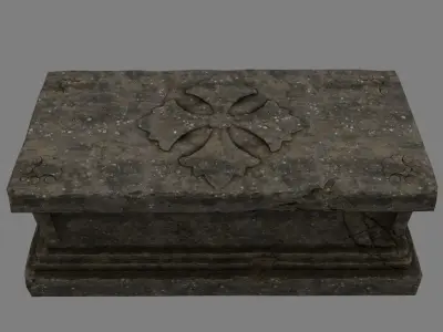 base statue 14 Low-poly 3D model