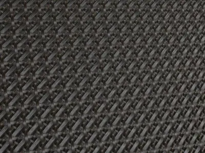 Tri-Axial Dark Woven Mesh PBR Seamless Texture