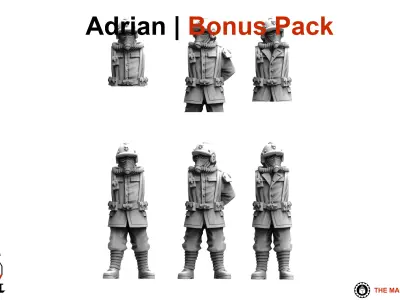 Valour Korps - Tank Commanders 3D print model