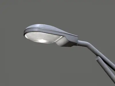 Street light Low-poly 3D model