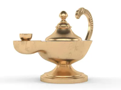 Aladdin Magic Lamp 3D model