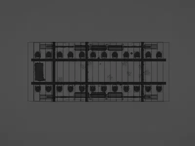 Sci-Fi Lab Facility 3D model