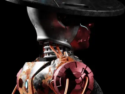 Scifi Robot Rusty 3D model