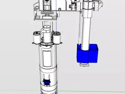 numatic pump mechanical of a canceled tank 3D model