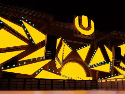 Ultra Miami 2024 Mainstage Ready for Mapping  3D model