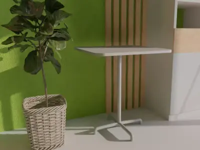 Stensele  Table Low-poly 3D model