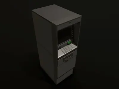 ATM Cashmachine 2 Low-poly 3D model