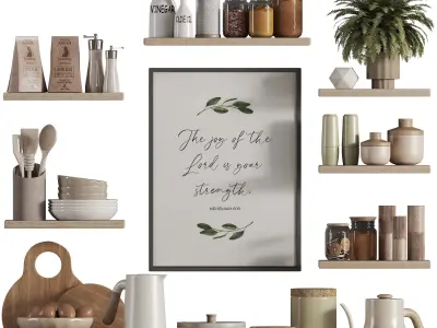 kitchen accessories 02 3D model