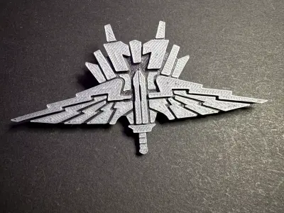Starship Troopers Mobile Infantry Uniform Pin 3D print model