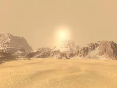 Background Landscapes Desert Sand  Low-poly 3D model