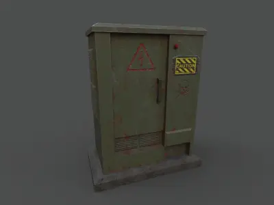 ELECTRIC BOX LOW-POLY HIGH QUALITY Low-poly 3D model