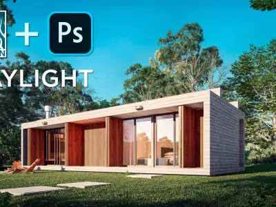 Daylight Effect - Lumion and Photoshop 3D model