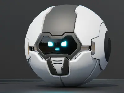 Spider Robot Low-poly 3D model order