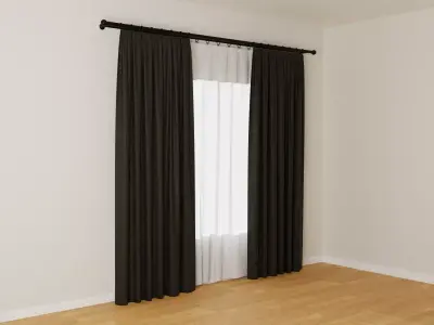Curtains 04 collection 1 3D model